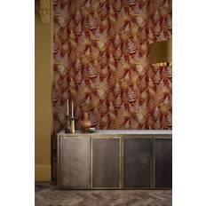 Wallpapers Graham & Brown Woodland Fern Floral Wallpaper Red One Size
