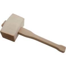 Am-Tech 4.5" Wood Mallet With Angled Striking Pin Rubber Hammer