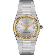 Tissot PRX 35MM Auto 18K Gold Bezel Silver Dial Women's Watch T931.207.41.031.01