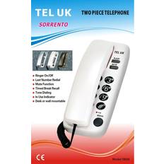 TEL UK 18035w sorrento corded phone white