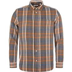 Knowledge Cotton Apparel Hemden Knowledge Cotton Apparel Men's Relaxed Checked Shirt, M, Dark Grey Melange