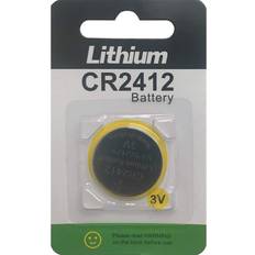 Eunicell 1 x CR2412 DL2412, BR2412, KL2412 3V Lithium Coin Battery Eunicell