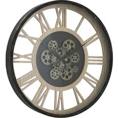 Boltze Home Takto Nature/Schwarz Wall Clock 57cm