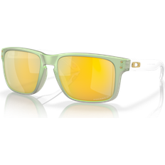 Oakley Men's Holbrook Re-Discover Collection Polarized Sunglasses, Mirror Polar OO9102 Jade Opaline