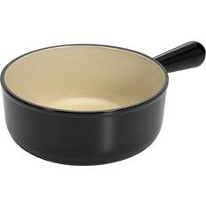 Kasseroller & Stegepander Le Creuset Caquelon Kasserolle Ø18 cm Sort