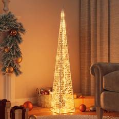 Weihnachtsleuchten reduziert vidaXL Leuchtkegel 60 LEDs Warmweiß 120 cm Acryl Weihnachtsleuchte