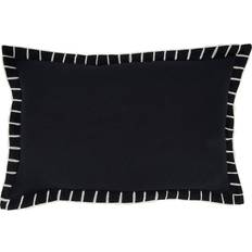 Saro Lifestyle Oversize Minimalist Chic Chunky Whip Complete Decoration Pillows Black (50.8x30.5cm)