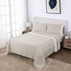 Anne Klein Westhill Dot Oat Bed Sheet White