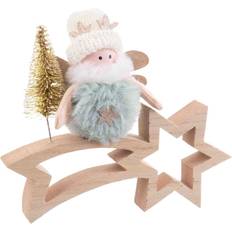 Multifarvet - Træ Julepynt BigBuy Christmas Multifarvet Materiale Juletræspynt