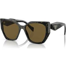 Prada Femme Lunettes de soleil Prada Femme Sunglass PR 19ZS - Black/Yellow Marble