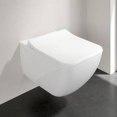 Villeroy & Boch Collaro Combi-Pack, Wand-Tiefspül-WC mit DirectFlush, mit WC-Sitz SlimSeat, 4626RS