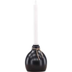 Plastique Bougeoirs Venture Design Ulricehamn Black Candlestick 12cm