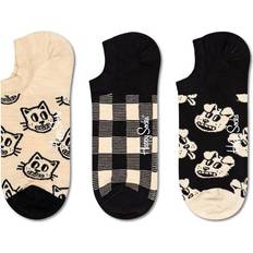 Happy Socks 3-Pack Pets No Show Black, 41-46
