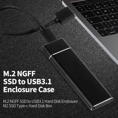 M.2 NGFF SSD SATA TO USB 3.1 External Enclosure Storage Case Adapter