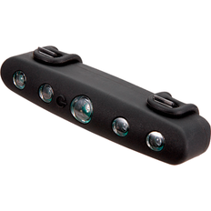 baglygte m/5Led & Batteri Sort