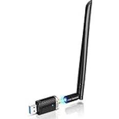 Network Cards & Bluetooth Adapters Edup wifi adapter for gaming 1300mbps, usb 3.0 wireless adapter dual band