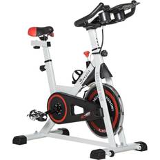 Exercise Bikes Homcom Upright Exercise Bike Machine White