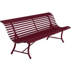 Aluminium Canapés et Bancs d'Extérieur Fermob Louisiane 200 x 80 x 72 cm B9 Cerise Noire - Rouge Banc de Jardin