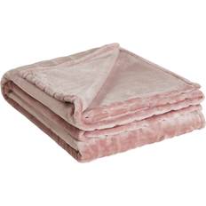 Polyester Decken STORY Flanelldecke Deluxe Filz Rosa