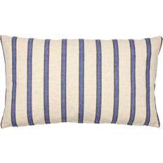 Broste Copenhagen Dagmar Off white/Intense Blue Cushion Cover White (50x30)