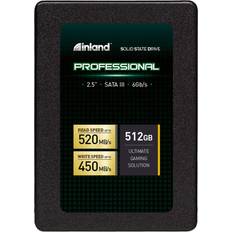 Inland professional 512gb internal ssd 2.5" sata iii 6gb/s mc103937 black