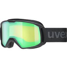 Uvex Occhiali Uvex Elemnt FM Ski Goggles - Black Matt/Mirror Green/Laser Gold Lite