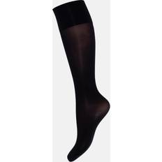 Dame - One Size Strømper Decoy 2-Pack Knæstrømpe Perfect Fit Black Den