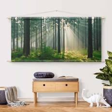 Green Wall Decor Wandteppich Enlightened Forest