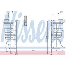 Computerkühlung Nissens Intercooler Turbocharger 96645