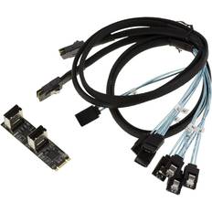 KALEA-INFORMATIQUE M.2 Kort 8 Portar SATA 3.0 6Gbps
