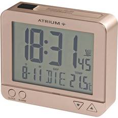 Atrium wecker digital funkwecker a760-17 mit beleuchtung snooze temperatur rosé Mittel