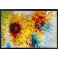 Multicolore Tappeti d'ingresso Zazzle Paillasson Tournesol Aquarelle