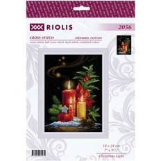 Akryl Håndarbejdssæt Riolis Broderikit Billede Julelys