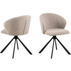 BRIXX LIVING Pippa spisestuestol beige. Køkkenstol 2stk