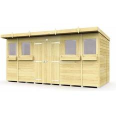 Outbuildings 14ft 8ft Pent Summer Shed (Building Area )