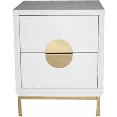 Dkd Home Decor Nightstand Metal MDF Bedside Table