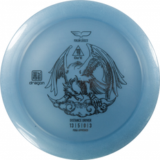 Yikun Yikun Dragon Line Da'e Distance Driver Frisbee Golf disc, Ljusblå