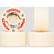 Skateboards Powell Peralta Dragon Formula Skateboard Wheels 93A 64mm x 36mm White
