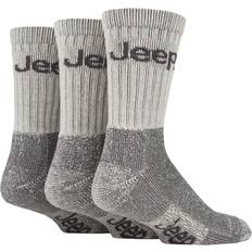 Jeep 3 Pack Terrain Boot Sock - Ecru/Kulsort
