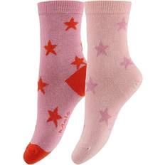 Cotton Underwear Molo Nesi Stars 2-Pack Calcetines - Pink