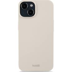 Holdit Apple iPhone 15 Mobilcovers Holdit Mobilcover Slim Light Beige iPhone 15