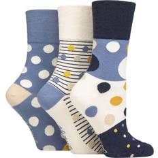 Pairs Ladies Gentle Grip Cotton Socks