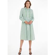 Tommy Hilfiger Green Dresses Tommy Hilfiger Stripe Midi Shirt Dress, Multi