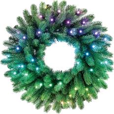 Twinkly Weihnachtsbeleuchtung Twinkly Pre-lit Wreath 50 RGB LED Regal Weihnachtsleuchte