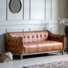 Leathers Sofas HJ Home Interiors Hudson Ecclestone 3 Seater Sofa