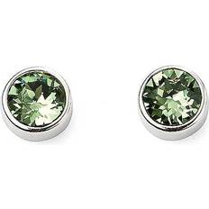 Beginnings womens august swarovski birthstone silver/green