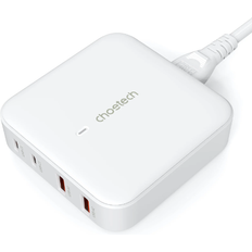 Fast charger 100w Choetech PD8008 100W GaN-Schnellladegerät 2x USB-A 2x USB-C Weiß (100W) USB Ladegerät, Weiss