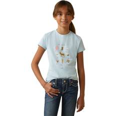 Horses Children's Clothing Ariat Girls 2023 Time To Show T-Shirt Heather Mosaic