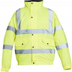 EN ISO 20471 Work Jackets Blackrock Medium, Yellow Adults Hi-Vis Bomber Jacket