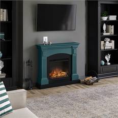 Magna Fireplace, Soft Turquoise Suite with EU Plug